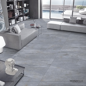 Azulejos cerámicos rústicos con acabado brillante para suelo, 600x1200 mm, azulejos de porcelana mediterráneos lisos para sala de estar - Product Image 4