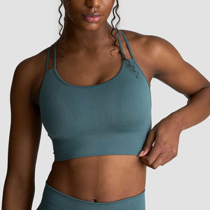 Ropa Deportiva para Gimnasio, Top Deportivo de Yoga para Mujer, Tejido Acanalado de Alta Elasticidad, Ropa Deportiva de Verano, Absorbe el Sudor, Top de Entrenamiento de Alta Resistencia - Product Image 6