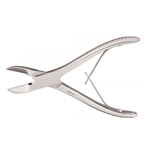 Instrumento manual de acero para quirófano con soporte de mandíbula de corte, diseñado para sistemas de pinzas de corte óseo, uso médico. - Product Image 1