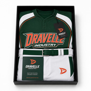 Ensemble de maillot et pantalon de softball pour hommes personnalisé, style baseball, avec logo d'équipe brodé, kit de performance - Product Image 4
