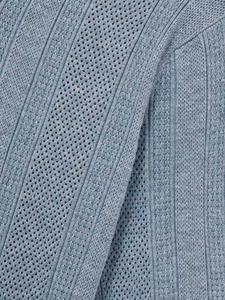 Summer Breathable Knitted Linen Cotton Satin Casual Anti-Wrinkle Single Button Turn-<b>down</b> Collar Full Sleeve Plain Men's Shirt - Product Image 6