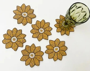 Posavasos Modernos Ecológicos de Primera Calidad con Cuentas, Tamaño Personalizable, Hechos a Mano, Duraderos, para Café, Té y Vino - Product Image 2