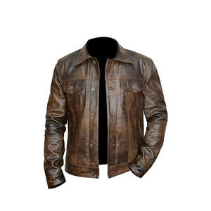 Veste décontractée pour homme SHAFIQ SPORTS, style urbain, imperméable, en cuir véritable et tissu PU, grande taille, fermeture éclair, coupe ample - Product Image 4