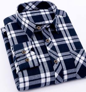 Chemises habillées à manches longues pour hommes, dernière collection, 100 % coton sergé, infroissables, respirantes, séchage rapide, col boutonné, automne - Product Image 6