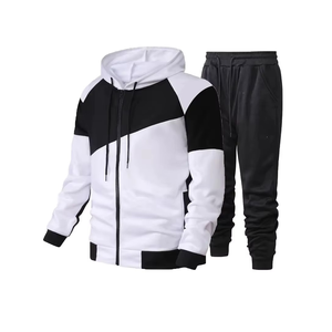 Hot Sale Customized Men's Casual Winter <b>Tracksuit</b> Solid Pattern Jogging Track Suit Online Leisurewear <b>Tracksuits</b> - Product Image 2