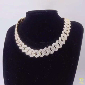 VVS Moissanite Diamond Platinum Plated 925 Sterling Silver Cuban <b>Chain</b> <b>Iced</b> Out Miami Hip Hop <b>Chain</b> for Men & Women - Product Image 2