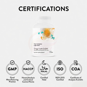 Aceite de Pescado Omega 3 con CoQ10 en Cápsulas Blandas, Suplemento para la Salud del Corazón, Marca Privada OEM, Suplemento Dietético - Product Image 2