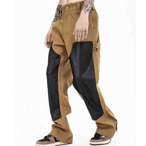 Pantalones Personalizados para Hombre, 100% Algodón, Tejido de Punto, Corte Holgado Informal, Cintura Elástica, Cintura Alta, Peso Medio, Lavado Ligero, Secado Rápido, Transpirables - Product Image 4
