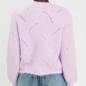 Suéter de punto holgado con cuello en V y botones, estilo urbano, transpirable, con patchwork, para mujer, estilo hip hop, moda urbana, tipo sudadera con capucha. - Product Image 2