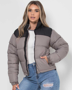 OEM <b>Women</b>’s Premium Puffer Jacket Custom Casual Outdoor Wear For <b>Women's</b> Windproof Zipper Closure Side Pockets <b>Women's</b> <b>Coat</b> - Product Image 3