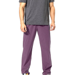 Sport Pant Men Eco-Friendly Fast Dry Stretch <b>Canvas</b> <b>Plain</b> Dyed Solid Color Regular Breathable Straight-Leg Casual - Product Image 4