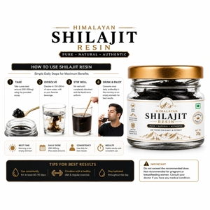 Resina de Shilajit 100% auténtica OEM del Himalaya, rica en ácido fúlvico y complejo mineral para energía, fuerza y apoyo energético. - Product Image 3