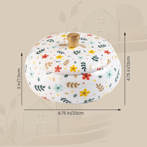 Olla a prueba de calor esmaltada a mano, duradera, elegante, Ideal para almacenar comidas calientes y alimentos, perfecta para un uso práctico diario en la cocina en el hogar - Product Image 3