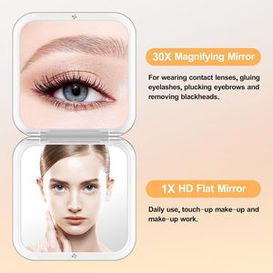 Specchio Ingranditore Compatto 30X/1X per Trucco, da Tasca, da Borsa, Essenziale per Viaggi, con Ingrandimento 30X Elevato - Product Image 3