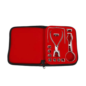 Premium Dental Rubber Dam Kit with Stainless Steel Isolation Instruments Rubber Dam <b>Frame</b> Punch <b>Clamp</b> Forceps Assorted <b>Clamps</b> - Product Image 1
