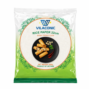Papel de Arroz Vietnamita para Envolver, 340g, Redondo y Cuadrado, 18cm 22cm, para Nems, Rollitos de Verano, Supermercados, Restaurantes, Exportación OEM/ ANNA - Product Image 1
