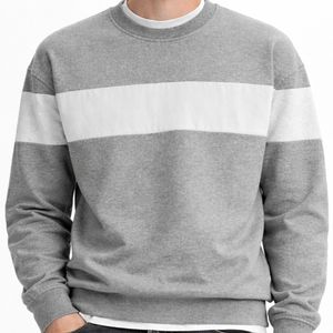 Sudadera de Cuello Redondo para Hombre, 100% Algodón, Otoño, Servicio OEM, Logotipo Personalizado - Product Image 1