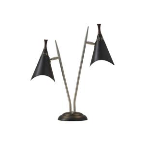 Contemporary Brass <b>Table</b> Lamp with <b>Matte</b> Finish, Stylish Bedroom and Office Desk Light - Product Image 2