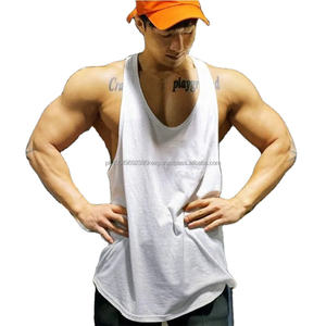 <b>Men's</b> Summer Fitness <b>Muscle</b> Sleeveless Gym Workout Tank <b>Tops</b> Plain Y-Back Shirt Quick Dry Breathable Mesh Knitted Vests Casual - Product Image 1