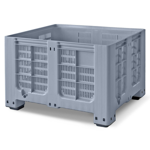 HDPE Agriculture Pallet Box Large Capacity <b>Stackable</b> Plastic <b>Container</b> for Fruit Vegetable and Crop <b>Storage</b> - Product Image 3