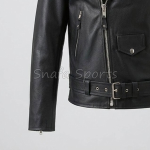 Men Leather <b>Jacket</b> Motorcycle Biker Style Protective Durable Premium Quality Fashion Winter Outfit Stylish Wear <b>Jackets</b> For Sale - Product Image 4