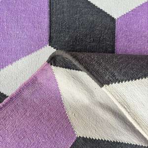 Lujosas alfombras decorativas de algodón Dhurrie para suelo 006 Set para dormitorio y cocina para decoración del hogar y la Oficina - Product Image 4