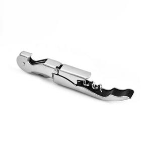 Ouvre-bouteille professionnel manuel à double charnière pour sommeliers, en acier inoxydable, avec coupe-capsule - Product Image 1