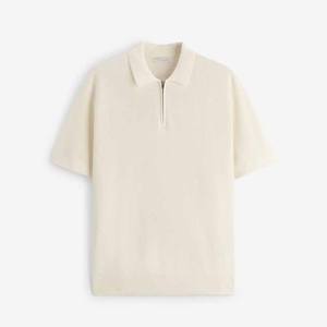 Men Knitwear Polo Shirt High Quality 100% Cotton Knitted Polo Collar Designer Short Sleeved Pullover 14-Zip Sweater Polo Shirt - Product Image 5
