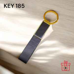 Porte-clés en cuir noir au design élégant, idéal pour les vélos et les cadeaux, mousquetons promotionnels - Product Image 3