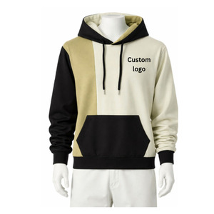 เสื้อฮู้ดดี้โอเวอร์ไซส์สำหรับผู้ชาย ฤดูหนาว สไตล์ไฮสตรีท ผ้าฝ้าย 100% ระบายอากาศได้ดี เป็นมิตรกับสิ่งแวดล้อม แห้งเร็ว มีซิป รับสกรีนโลโก้ตามสั่ง - Product Image 1