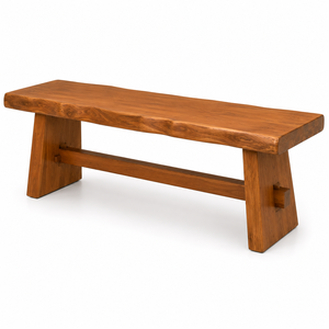 Comfortable <b>Rustic</b> Teak Garden <b>Chair</b> Saber Legs-Durable Waterproof Outdoor Furniture for Restaurant Patio Use Solid Wood - Product Image 3