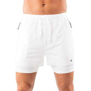 Pantalones Cortos Deportivos 2 en 1 Elite Swift de 5 Pulgadas para Hombre, con Forro de Compresión Integrado, Ligeros, de Secado Rápido, para Gimnasio y Running, Venta al Por Mayor OEM - Product Image 1