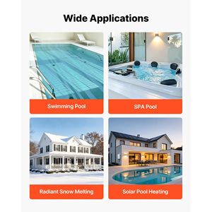 Échangeur de chaleur pour piscine 360K BTU en acier inoxydable 316L, chauffe-eau de piscine haute efficacité - Product Image 6