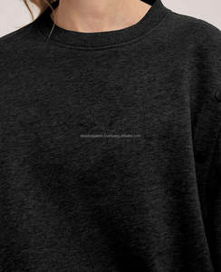 Sweat-shirt à capuche épais en éponge française avec logo personnalisé OEM pour femmes Pull-over à col rond décontracté avec impression 3D Sweat-shirt à capuche pour femmes - Product Image 6