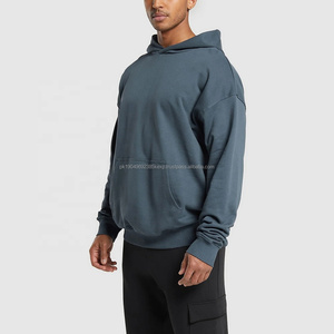 เสื้อฮู้ดดี้หนานุ่ม ผ้าฟลีซคอตตอน 500GSM คุณภาพสูง ทรงโอเวอร์ไซส์ แบบสวมหัว สำหรับผู้ชายและผู้หญิง เหมาะสำหรับใส่ออกกำลังกาย พร้อมดีไซน์พองตัว - Product Image 2