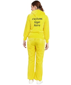 Diseño de logotipo personalizado nueva moda invierno mujer 2 piezas casual mujer chándal algodón polar chándales para mujer - Product Image 5