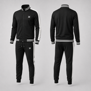 Survêtements pour hommes X Sports City, coupe ajustée personnalisée, mélange de tissus, qualité supérieure, OEM/ODM, look élégant, coupe décontractée, ensembles X Performance - Product Image 1