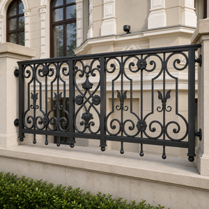 Barandillas para Balcón, Barandilla Ornamental de Hierro Forjado Personalizada, Barandillas de Seguridad para Exteriores para Diseños Exteriores de Casas y Villas de Alta Gama - Product Image 4