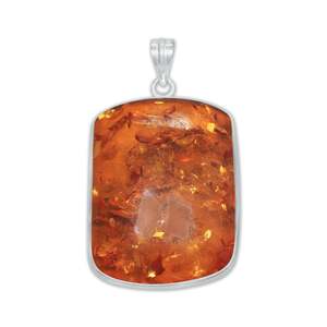Baltic Amber Gemstone Handmade 925 Sterling Silver Pendant Natural Jewelry Gift Children's & Women's Classic - Product Image 2