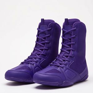 Chaussures de boxe légères, chaussures d'entraînement athlétiques, cuir PU, écologiques, respirantes, équipement de sport protecteur, OEM, qualité supérieure - Product Image 1