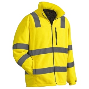 Outdoor Hi Vis Workwear A prueba de viento Hi Visibility Softshell Fabric Fashion Fleece Jacket para hombres - Product Image 1