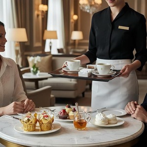 Bandeja de Servir de Madera Maciza con Asas, Plato Rectangular Decorativo de Madera para Mesa de Centro, Desayuno en la Cama, Comida en la Cocina - Product Image 3