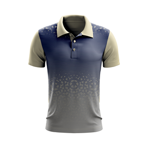 Camiseta Deportiva de Manga Corta para Hombre, Sublimada, 100% Poliéster, de Alta Calidad, Anti-Pilling, Transpirable, para Golf y Tenis - Product Image 3