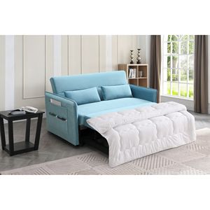 MEGA Modern Adjustable Pull Out <b>Sofa</b> <b>Bed</b> with 2 Side Pockets and 2 Pillows Home <b>Office</b> Lounge Chair - Product Image 5