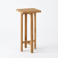 Table console en teck, table d'appoint haute en bois massif naturel, support pour plantes, tables d'appoint pour salon, meubles modernes pour chambre à coucher, hôtel