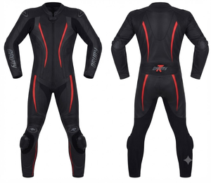 Traje de Carreras Personalizado para Hombre en Cuero Vacuno/Canguro, Mono de Una Pieza con Armadura de Nivel 2 CE, Hecho a Medida, Protección OEM - Product Image 1