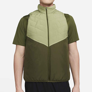Gilet matelassé réversible imperméable avec fermeture éclair, sans manches, col montant, personnalisé avec logo, pour homme et femme, broderie 3D, 220g - Product Image 2