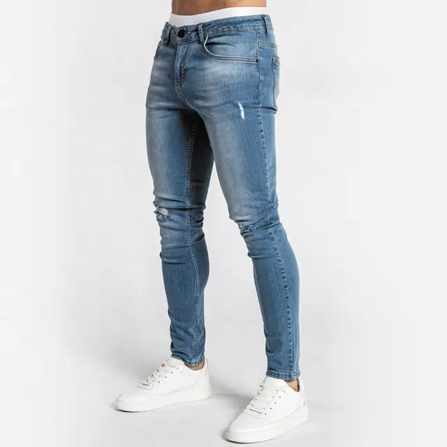 Wholesale High Quality Custom Men Jeans Denim Pants blue Washed Denim Jeans manufacture by Hawk Eye Sports ( PayPal Verified )