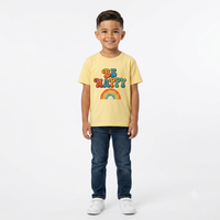 T-shirt en coton à manches courtes et col rond pour homme, imprimé par transfert thermique motif chien mignon, respirant, 180 grammes, couleur personnalisable