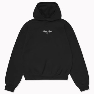 เสื้อฮู้ดโอเวอร์ไซส์ลายดาว Better Days สำหรับผู้ชาย สไตล์สตรีทแวร์ สีดำ ผ้าฝ้ายเฟรนช์เทอร์รี่ ทรงพอดีตัว ใส่ได้ทุกโอกาสในฤดูใบไม้ร่วง - Product Image 6